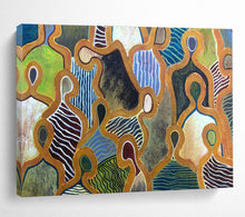 Load image into Gallery viewer, Colorful Figurative Abstract Painting for Cultural Center &amp; Eclectic Living Room DKH189
