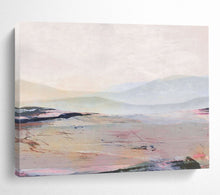Load image into Gallery viewer, Pastel - Hued Mountain Landscape Abstract acrylic painting DLZ129
