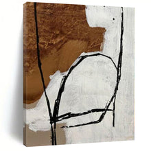 Load image into Gallery viewer, Simplified Abstract Forms Abstract Canvas Painting, Nice for Modern Bedroom &amp; Contemporary Lounge LargeART1112
