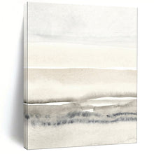 Load image into Gallery viewer, Gray - White Abstract Watercolor Layers, Suited for Minimalist Study &amp; Relaxing Reading Nook LargeART2055

