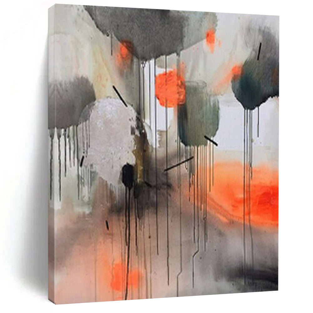 Dripping Color - Block Abstract Acrylic Art, Perfect for Studio & Dining Area LargeART1005
