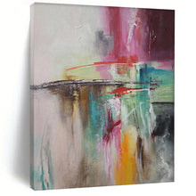 Load image into Gallery viewer, Hand - painted Substantial Colorful Abstract Composition Acrylic Art for Artistic Studios LargeART0056
