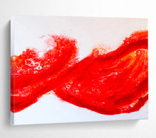 Load image into Gallery viewer, Dynamic Red Abstract Painting on Canvas DKH569
