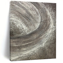 Load image into Gallery viewer, “Grey and White Textured Abstract” - Textural Abstract Art on Canvas DKH1542
