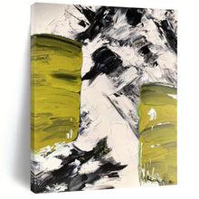 Load image into Gallery viewer, Oversized Bold Green and Black Abstract Acrylic for Modern Office &amp; Dynamic Game Room LargeART0305
