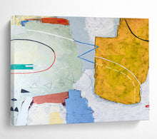 Load image into Gallery viewer, Colorful Geometric Maze Abstract Painting on Canvas DKH559
