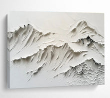 Load image into Gallery viewer, Textured White Mountain Relief Abstract Painting On Canvas DKH459
