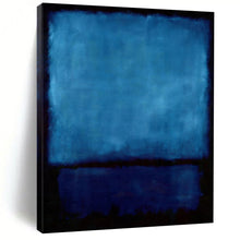 Load image into Gallery viewer, Deep Blue &amp; Black Abstract Painting, Ideal for Modern Office Lounge &amp; Calm Bedroom LargeART1943
