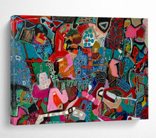 Load image into Gallery viewer, “Vibrant Color Explosion” - Bold Abstract Acrylic, Great for Creative Office and Living Room DLZ242
