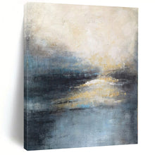 Load image into Gallery viewer, Soft - Toned Landscape Abstract Canvas Painting, Perfect for Bohemian Living Room &amp; Relaxing Spa Area LargeART1155
