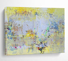 Load image into Gallery viewer, Bright Yellow Abstract Painting for Cheerful Kitchen &amp; Creative Studio Break Area DKH194
