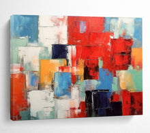 Load image into Gallery viewer, Colorful Cubist - Style Abstract Painting for Vibrant Living Room &amp; Art - Loving Café DKH277
