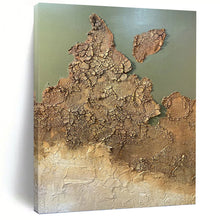 Load image into Gallery viewer, “Crackled Earth Textures” - Abstract Landscape Art on Canvas DKH1509
