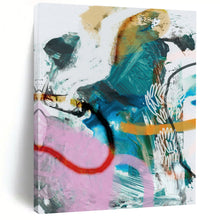 Load image into Gallery viewer, Colorful Chaos Collage – Abstract Mixed - Media with Vibrant Marks DTP229
