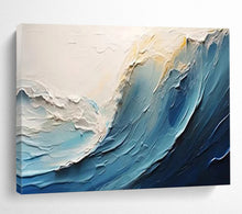 Load image into Gallery viewer, 3D Sea Wave - Coastal Living Room Art LargeART1554
