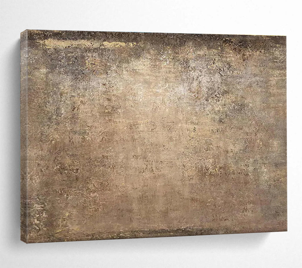 Earthy Textured Abstract Painting on Canvas - “Time’s Canvas” DKH599