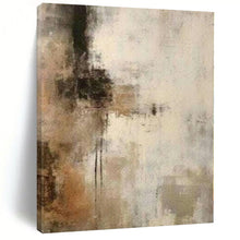 Load image into Gallery viewer, Earth - Toned Abstract Blend Abstract Canvas Painting, Suited for Rustic Living Room &amp; Calm Bedroom LargeART1210

