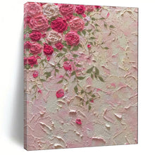 Load image into Gallery viewer, Textured Pink Rose Bouquet Abstract, Suited for Romantic Dining Room &amp; Feminine Dressing Area LargeART1985
