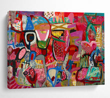 Load image into Gallery viewer, “Pink - Dominant Abstract Carnival” - Vibrant Abstract Acrylic, Suits Party Room and Art Gallery DLZ239

