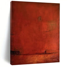 Load image into Gallery viewer, Deep Red Textured Field Acrylic Art - Suited for Dramatic Dining Room &amp; Introspective Study LargeART0653
