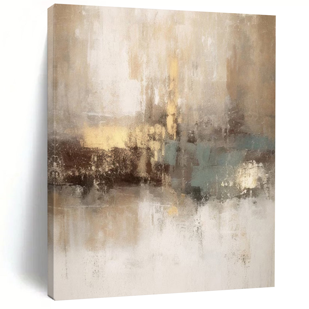 Neutral - Tone Abstract Harmony Acrylic Art, Great for Guest Room & Minimalist Home LargeART1019