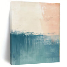 Load image into Gallery viewer, Soft Color Block Abstract Painting, Ideal for Scandinavian - Style Living Room &amp; Minimalist Bedroom LargeART1380
