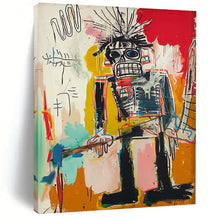 Load image into Gallery viewer, “Spiky - Haired Abstract Robot Figure” – Energetic Figurative Art with Dynamic Lines DTP109
