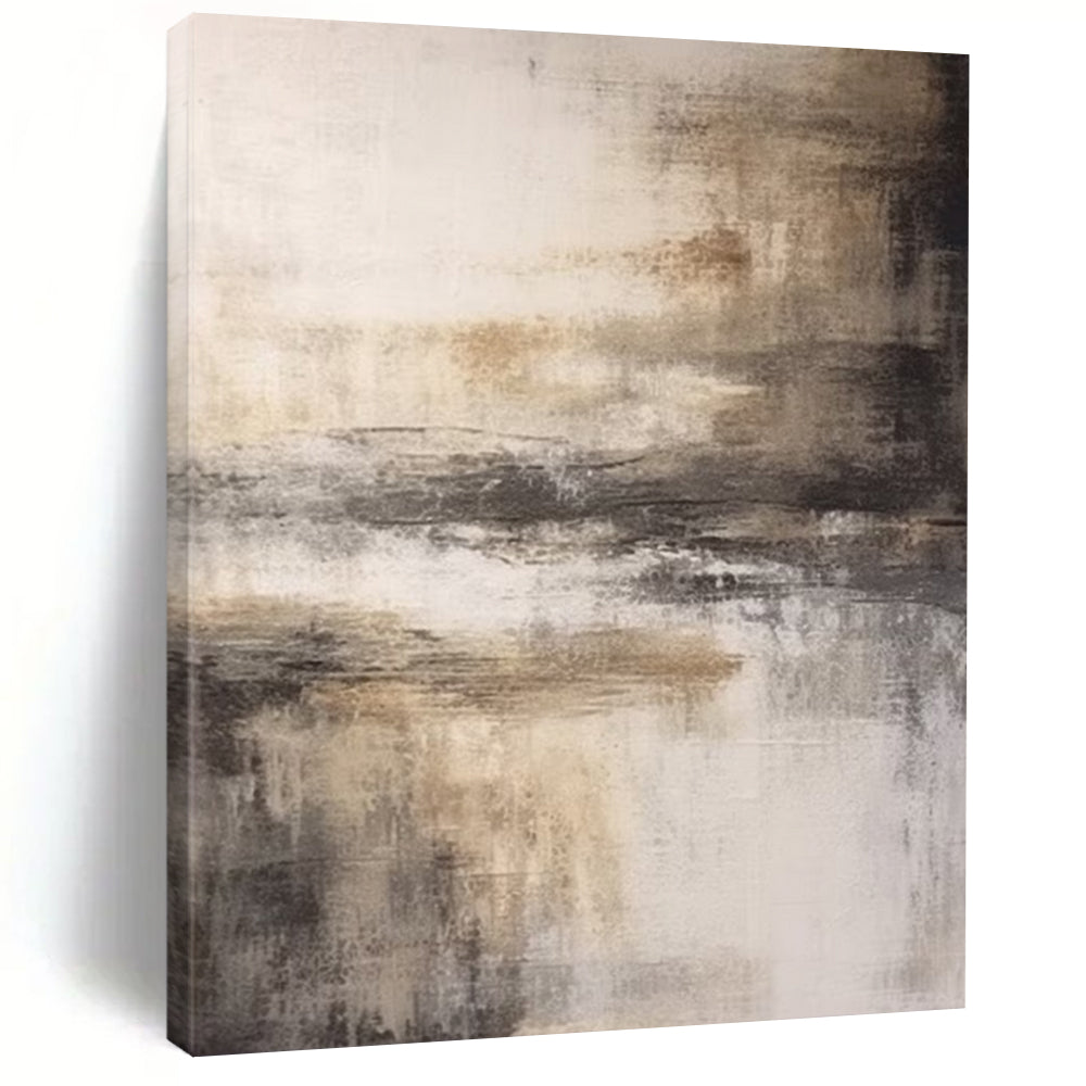 “Muted Horizon” – Blended beige, gray, and white, abstract landscape with soft edges DTP362