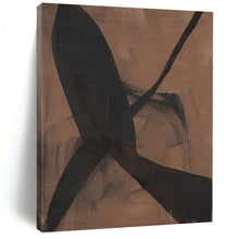 Load image into Gallery viewer, Enormous Brown Background Abstract Acrylic for Warm - Toned Study LargeART0267
