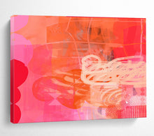 Load image into Gallery viewer, Bold Pink &amp; Orange Abstract Art for Trendy Teen Room &amp; Creative Coworking DKH067
