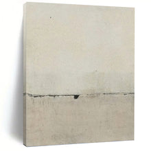 Load image into Gallery viewer, “Minimalist Concrete - Inspired Art” - Grey, Beige Abstract Art on Canvas DKH1122

