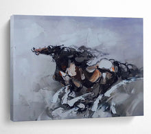 Load image into Gallery viewer, Abstract Horse Painting for Equestrian - Themed Study &amp; Rustic Living Room DKH306
