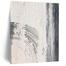Load image into Gallery viewer, “Gray &amp; Black Textured Lines” – Gray, black, textured lines, white background DTP399
