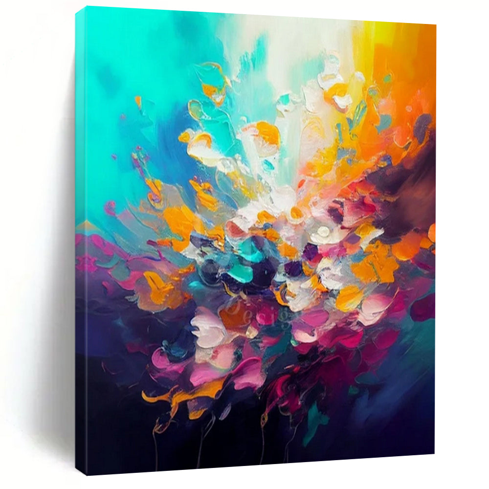 Vibrant Color Burst Art for Creative Studio & Party - Themed Lounge LargeART0918