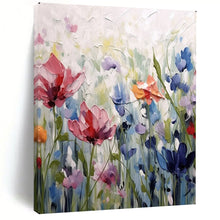 Load image into Gallery viewer, Colorful Impasto Floral Abstract Painting, Ideal for Bright Kitchen &amp; Cozy Sunroom LargeART2145
