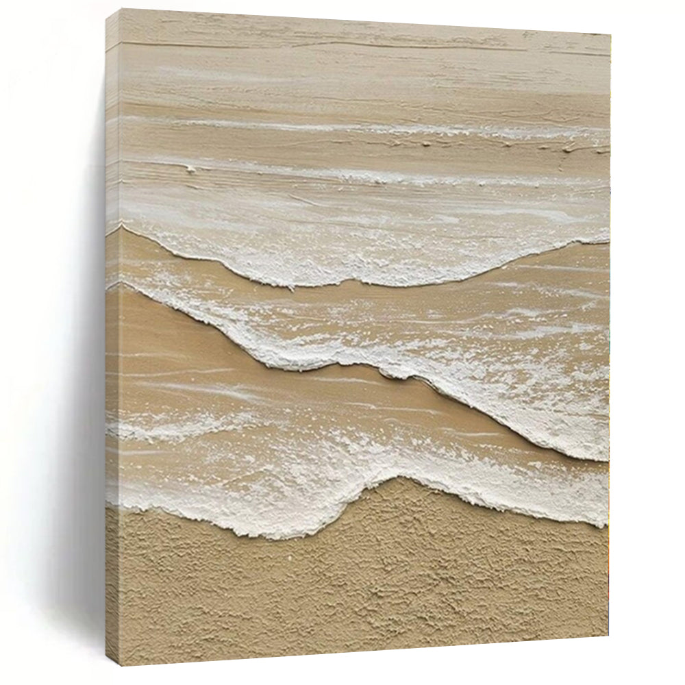 Layered Beach Wave Art, Nice for Coastal - Themed Nursery & Relaxing Spa LargeART1088