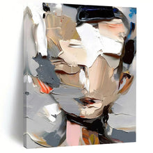 Load image into Gallery viewer, “Palette Knife Portrait” ，Abstracted portrait with bold, mixed - color brushstrokes using a palette knife. DTP320
