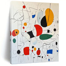 Load image into Gallery viewer, “Colorful Abstract Shapes Composition” - Multicolor Abstract Art on Canvas DKH1184
