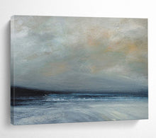 Load image into Gallery viewer, Muted Tones of a Calm Sea Abstract acrylic painting DLZ022
