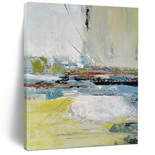Load image into Gallery viewer, “Colorful Ripple” – Multihued Abstract Acrylic with Textured Layers DTP052
