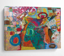 Load image into Gallery viewer, “Colorful Abstract Garden” - Whimsical Abstract Acrylic, Good for Conservatory and Bedroom DLZ244

