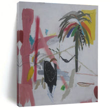 Load image into Gallery viewer, Tropical Abstract Scene Painting - Ideal for Beach House Veranda &amp; Vacation Home Living Room LargeART1411
