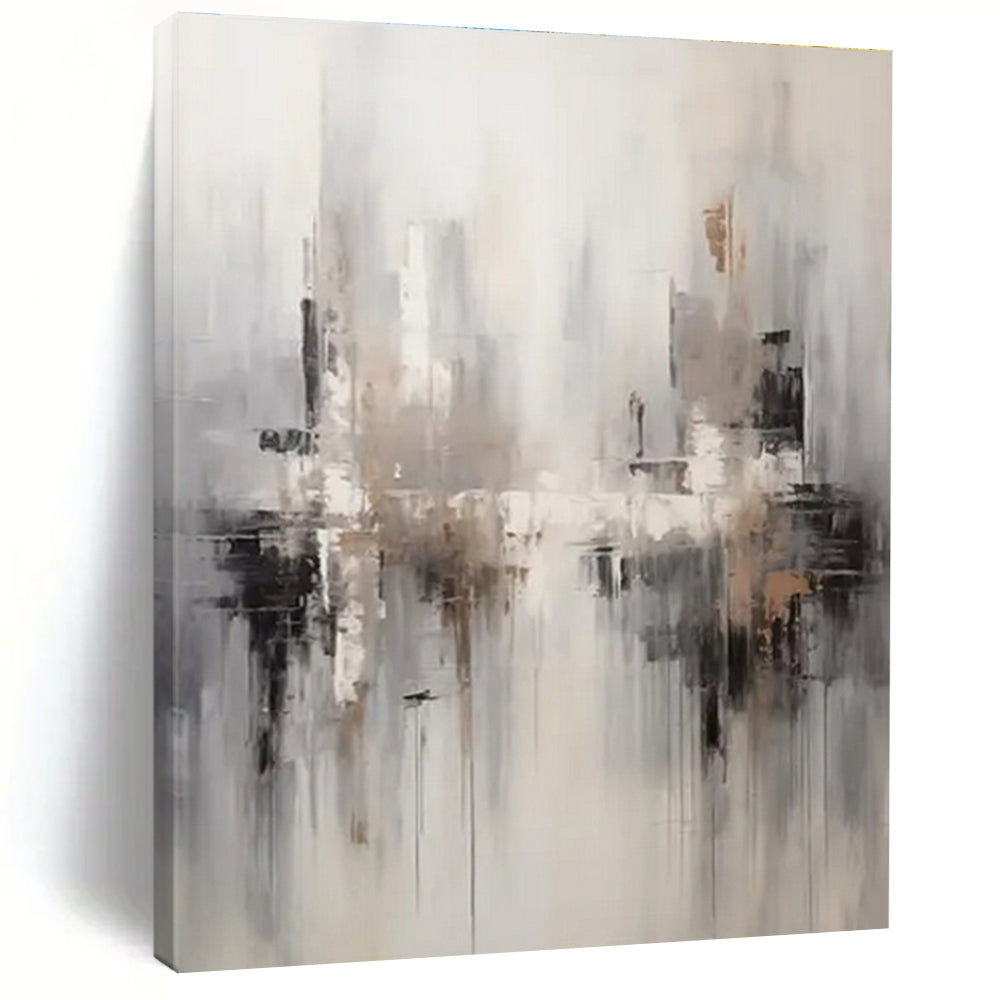 Misty Cityscape Abstraction for Bedroom & Hotel Lobby LargeART0830