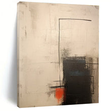 Load image into Gallery viewer, Black, White, and Red Abstract Canvas Painting, Great for Bold Living Room &amp; Creative Agency LargeART1291
