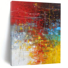 Load image into Gallery viewer, Vibrant Color Chaos Abstract – Energetic Acrylic with Bold Palette DTP254
