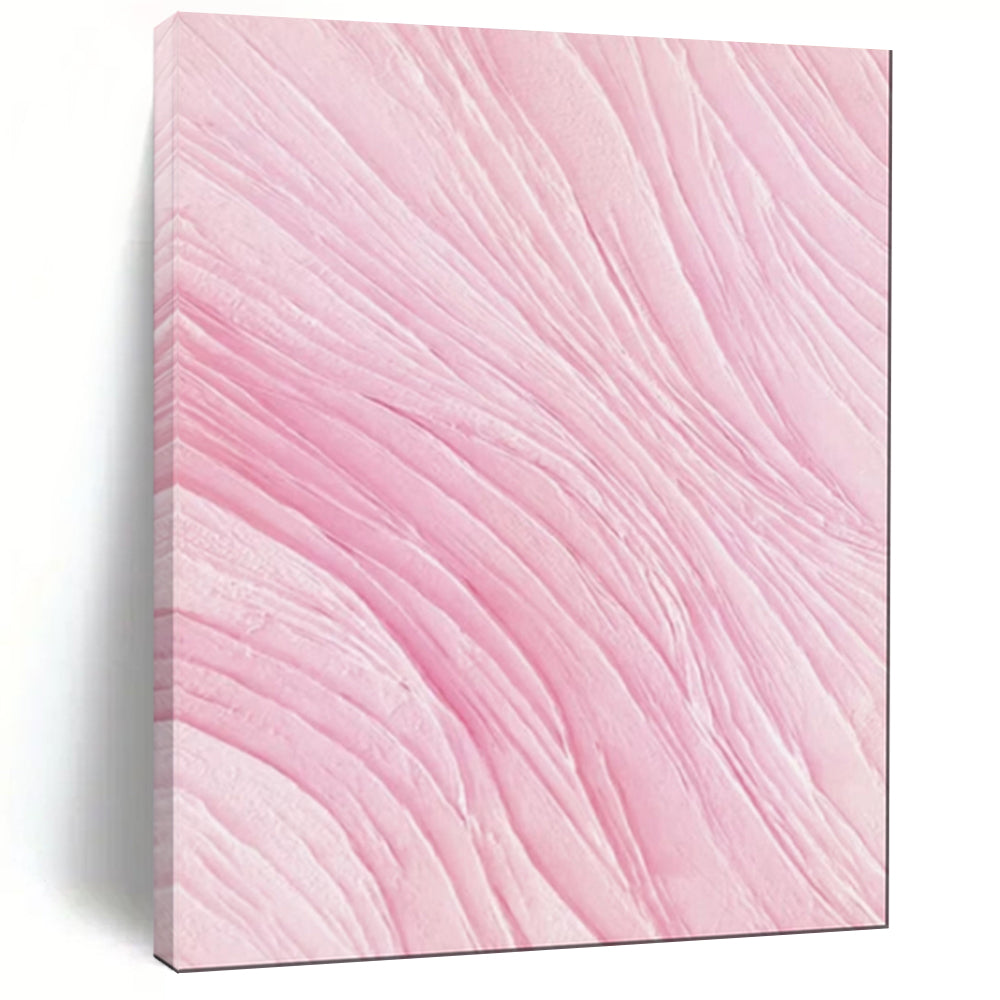 Soft Pink Textured Abstract, Ideal for Minimalist Nursery & Serene Meditation Space LargeART1979
