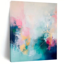 Load image into Gallery viewer, Soft Color Abstract Canvas Painting, Perfect for Romantic Bedroom &amp; Calming Spa Area LargeART1173
