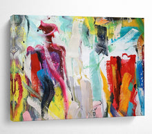 Load image into Gallery viewer, Colorful Abstract Figure Painting for Bohemian Bedroom &amp; Art Gallery DKH301
