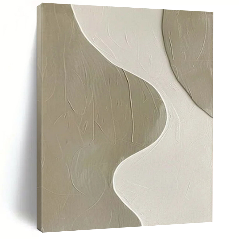 Abstract Painting, Soft - Hued Coastal Abstract - Suits Beach House & Sunroom LargeART2340