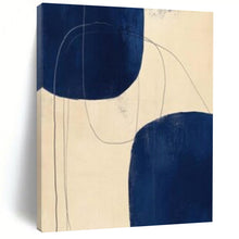 Load image into Gallery viewer, Deep - Blue Shaped Abstract Acrylic Art, Great for Sophisticated Library &amp; Modern Office Lounge LargeART1062
